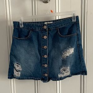 Forever 21 Mini Jean Skirt